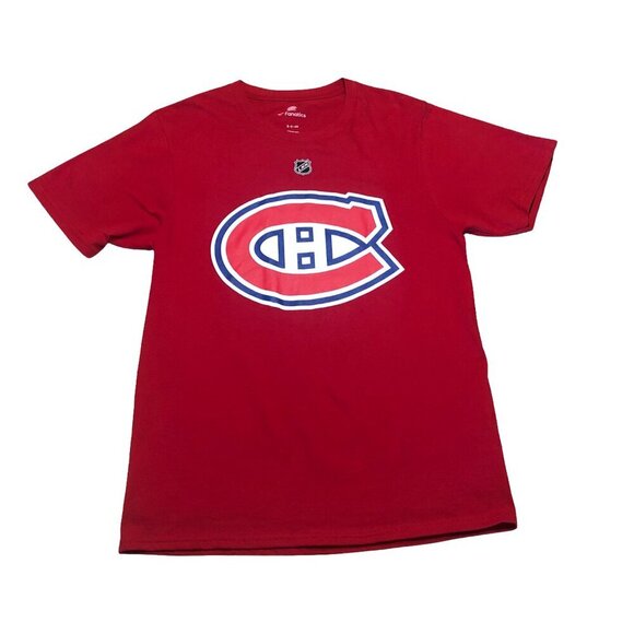 NHL© FANATICS Montreal Canadiens Habs 13 Domi Red T-Shirt 100% Cotton Women's S - Picture 1 of 11